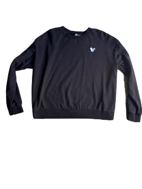 Divided x Disney Sweaters - H&M Divided x Disney Black Crewneck Sweatshirt with Small Mickey emblem